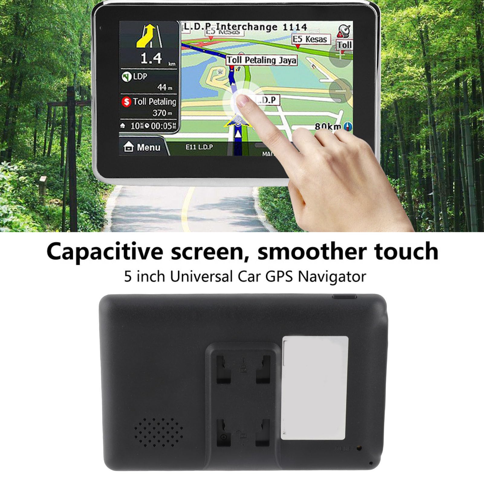 aqxreight Navigation GPS, Navigateur Universel de Voiture à écran Tactile de 5 Pouces Navigation GPS DDR256M 8G MP3 FM Europe Carte 508