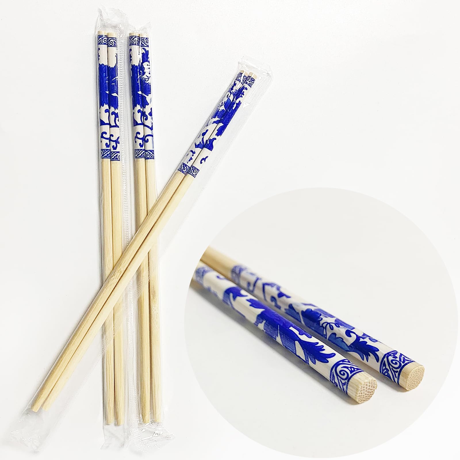 200 Pairs 9 Inch Disposable Chopsticks, Separated Sleeved Individually Wrapped Disposable Bamboo Chopsticks, Bamboo Wooden for Noodles, Sushi, Asian Food — Amazon image 6