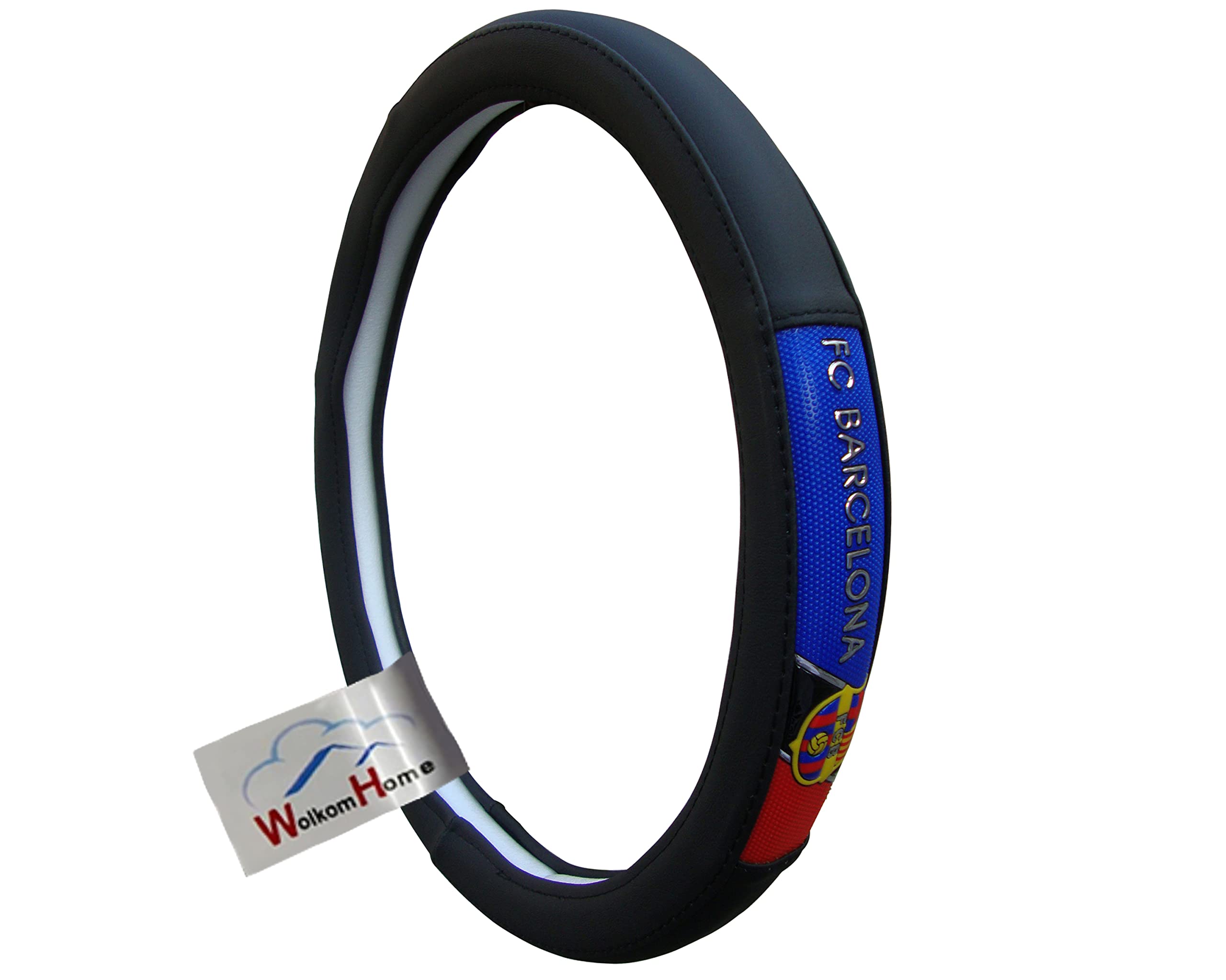 WolkomHome car Steering Cover Leather Steering Wheel Covers Universal 14 inch - Barcelona-image-17