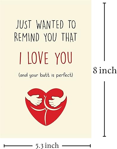 Miniatura 2 de Cheerin Tarjetas de San Valentín para él o ella  Tarjeta de aniversario  Regalos para él o ella  Tarjeta de cumpleaños divertida para marido esposa