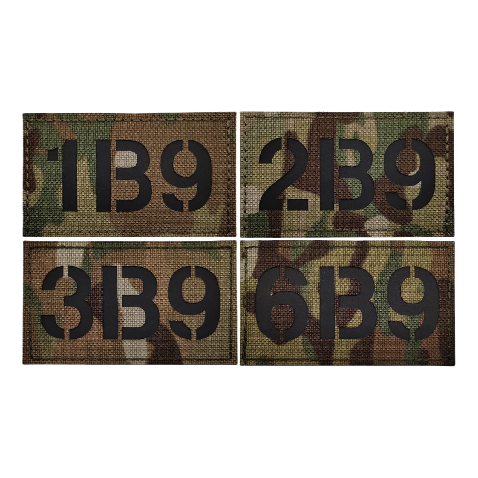 Patch d'indicatif d'appel militaire tissu nylon tactique IR nocturne camouflage