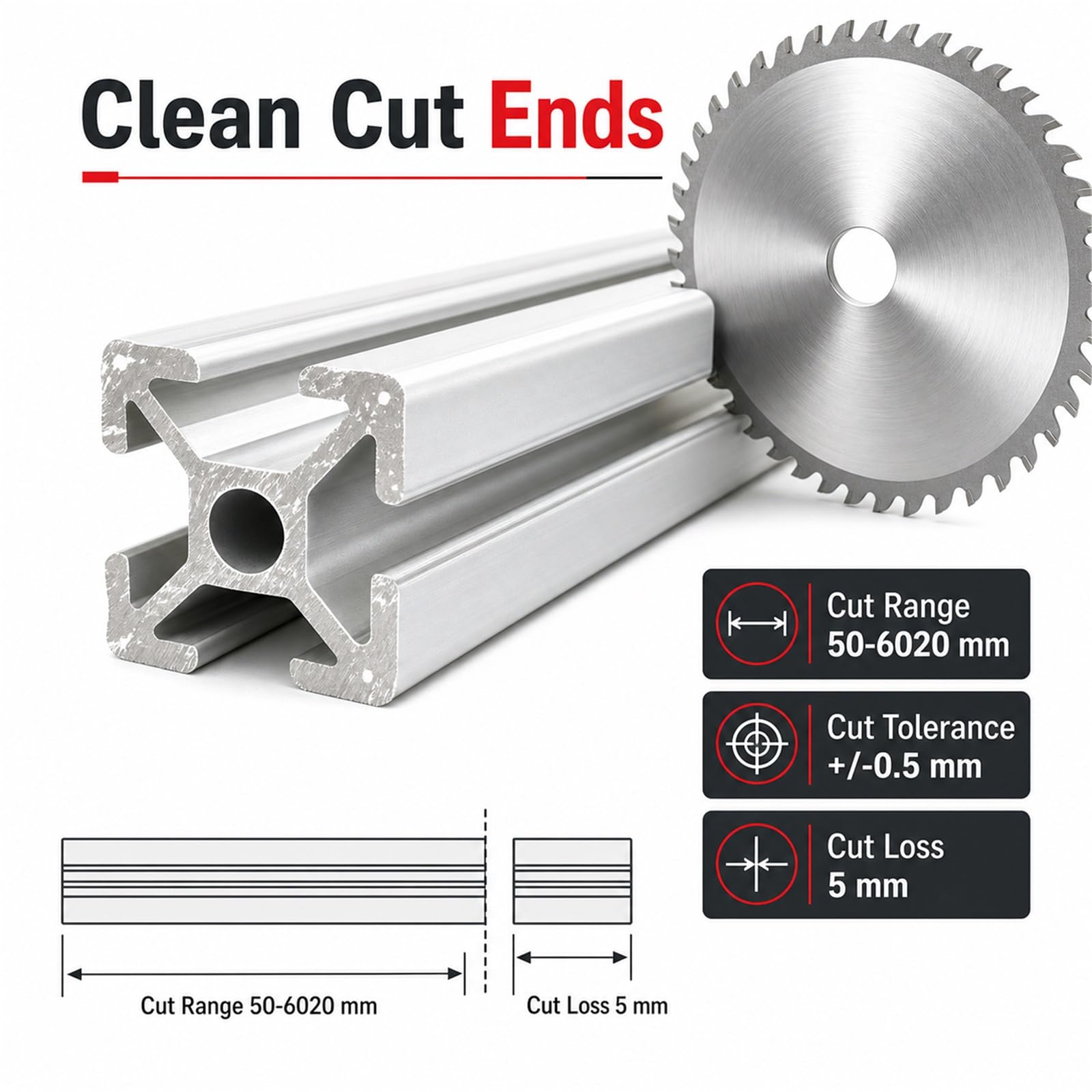 Linearschienenprofilrahmen,Aluprofil Konstruktionsprofil,Aluminiumprofil Extrusions Eloxierte Linearschiene,Glatte OberfläChe,FüR Maschinenbau,Werkbank & DIY