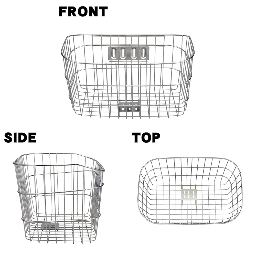 Amazon | sentan(センタン工業) 自転車 前カゴワイド 底でかーご