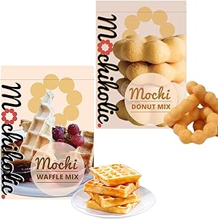 Mochiholic Waffle Mix & Donut Mix, Rice Flour, Low Calories and Sugar | ...
