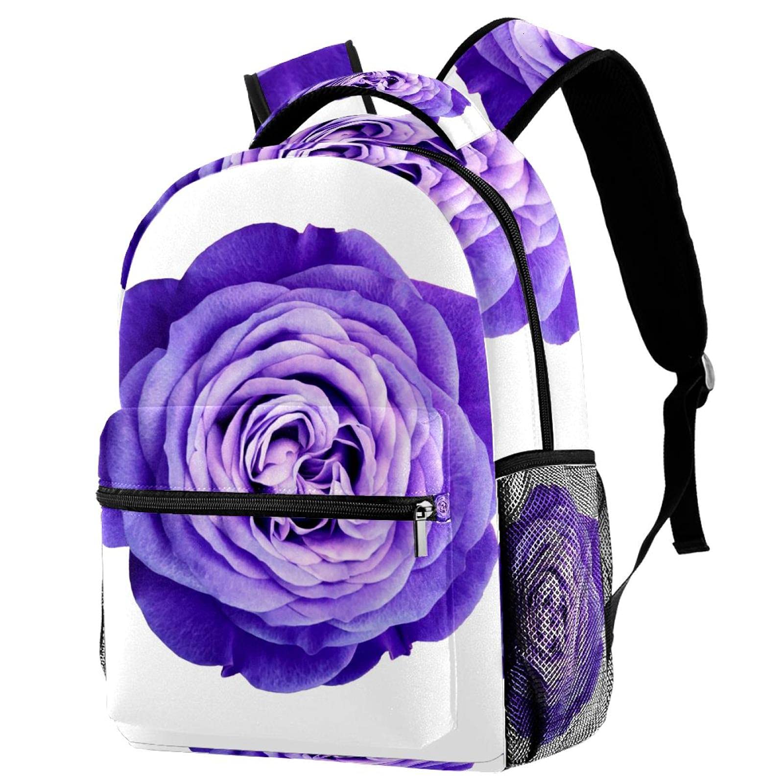 Sac à dos léger fleurs rouges avec structure durable pour enfants