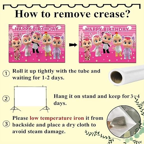 Miniatura 7 de Cry Babies Lágrimas mágicas para fotografía fondo de fotos de película de dibujos animados 5 x 3 pies para princesa niña decoración de fiesta de