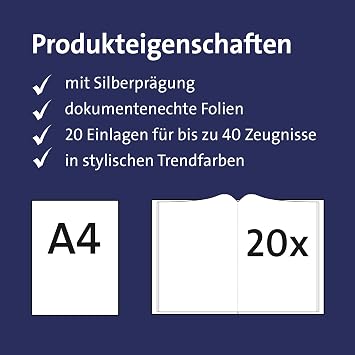 ROTH Certificate Folder Basic Blue