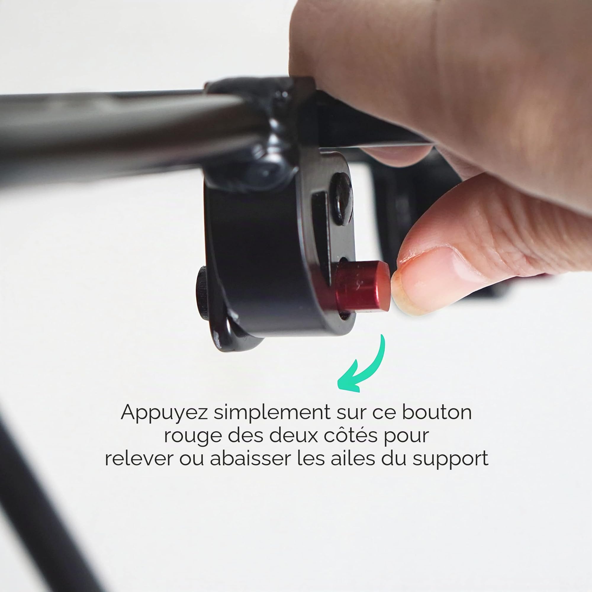 Vincita Porte-Bagages Avant pour vélo, avec Aile Extensible pour Tailles de Cadres de 26" à 29", Noir, r, Charge maximale 22 LB - Porte-Bagages pour vélo