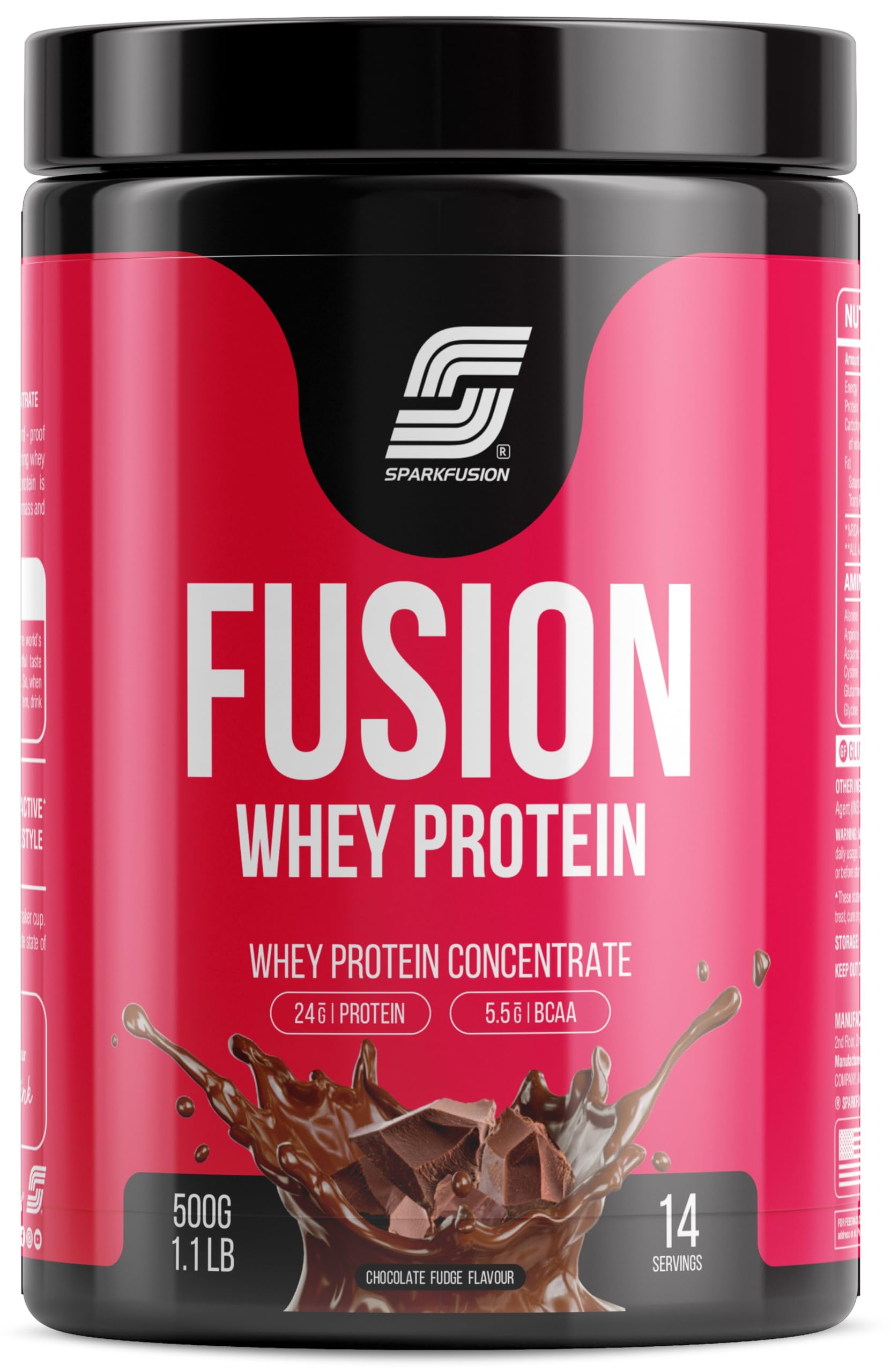 Sparkfusion Fusion Whey Protein Concentrate Powder|24g Protein,5.5g BCAA per Serving|For Muscle Recovery Workout Drink,Lean Muscle Growth | For Men & Women (Chocolate Fudge, 500 g (Pack of 1)) (B0CY8RC9DB) Amazon Price History, Amazon Price Tracker