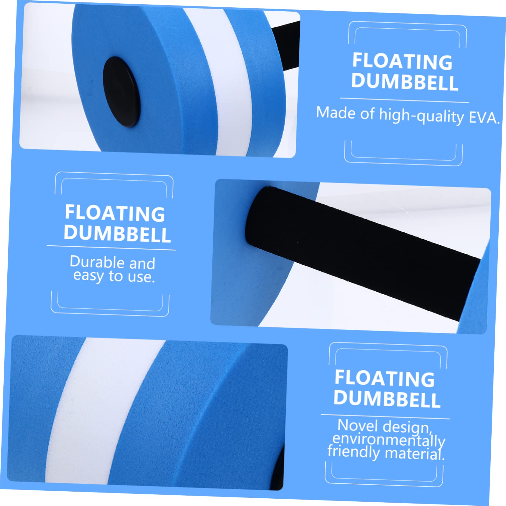 1 haltère flottante en mousse, équipement d'entraînement de piscine pour adultes, équipement de fitness, équipement de fitness flottant, survêtement pour femme, aérobie
