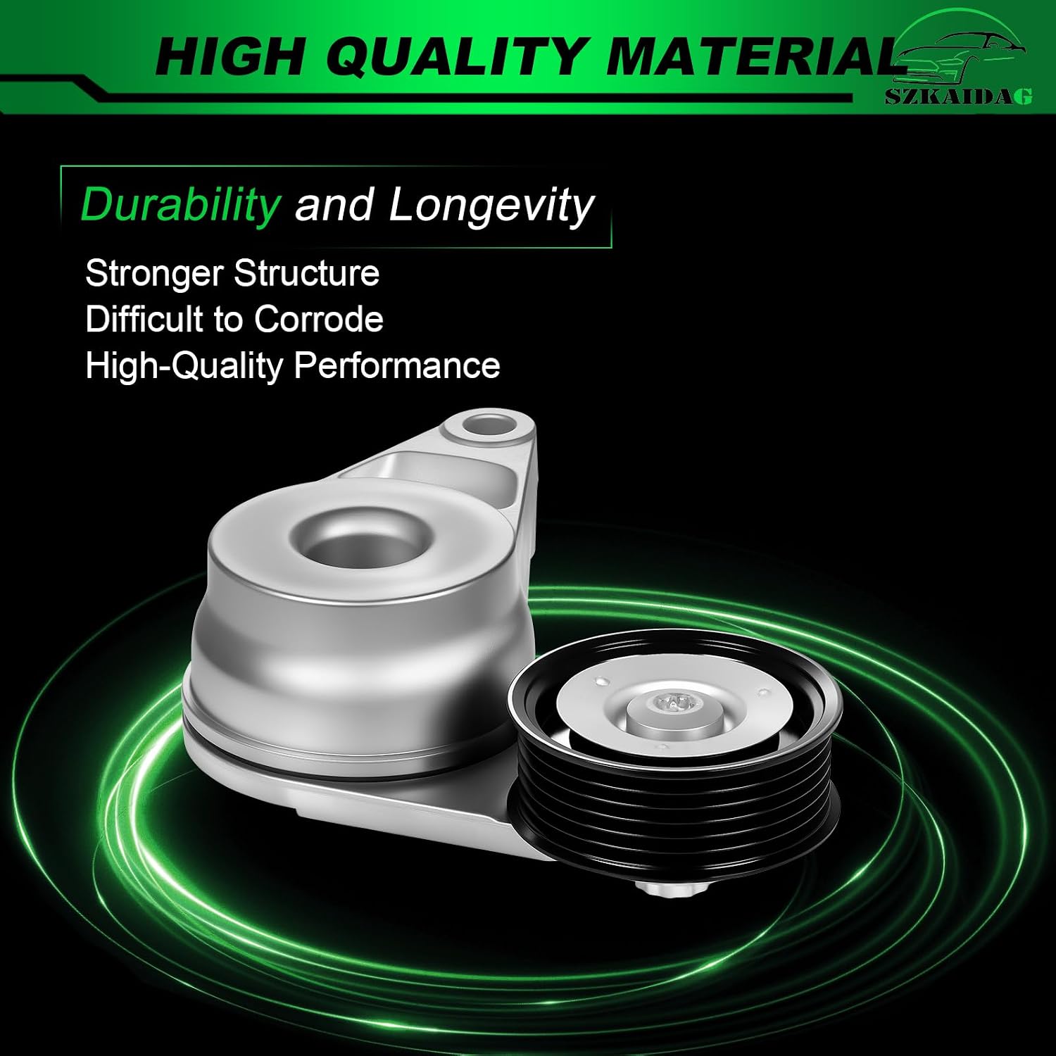39420 Belt Tensioner Assembly with Pulley for:-Hyundai Tucson 2015-2021 Elantra 2014-2021 Kona 2018-2021,for:-Kia Forte Forte5 2017-2022 Soul 2016-2022 1.8L 2.0L OE# 39420,252812E300