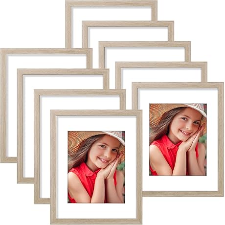 11x14 Picture Mat for Wall Set of 9 Frames