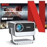 &lbrack;Netflix Officially & Auto Focus&rsqb; VOPLLS 4K Projector with WiFi and Bluetooth&comma; 3D Stereo Sound & Auto Keystone Video Projector&comma; 1200ANSI Outdoor Movie Projector&comma; 50&percnt; Zoom&comma; MAX 300&apos;&apos;Display &lpar;Grey&rpar;