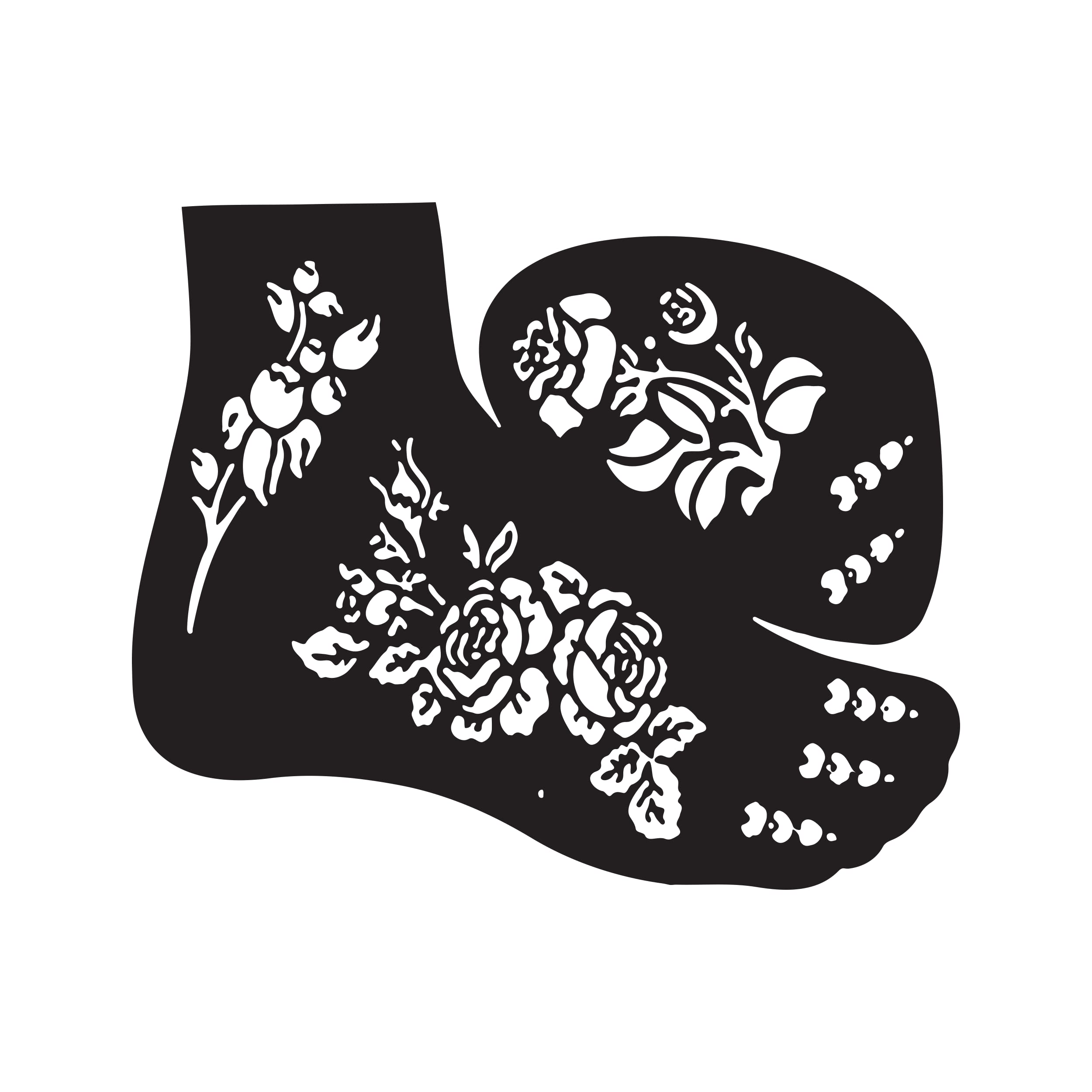 Ivana's Mehndi Design Stencils for Leg, Both Leg Set of 2 Pcs | Henna Tattoo Stencil for Women, Girls and Kids | Easy to use in just 4 Steps | Mehandi Sticker | LG-34-picture-42