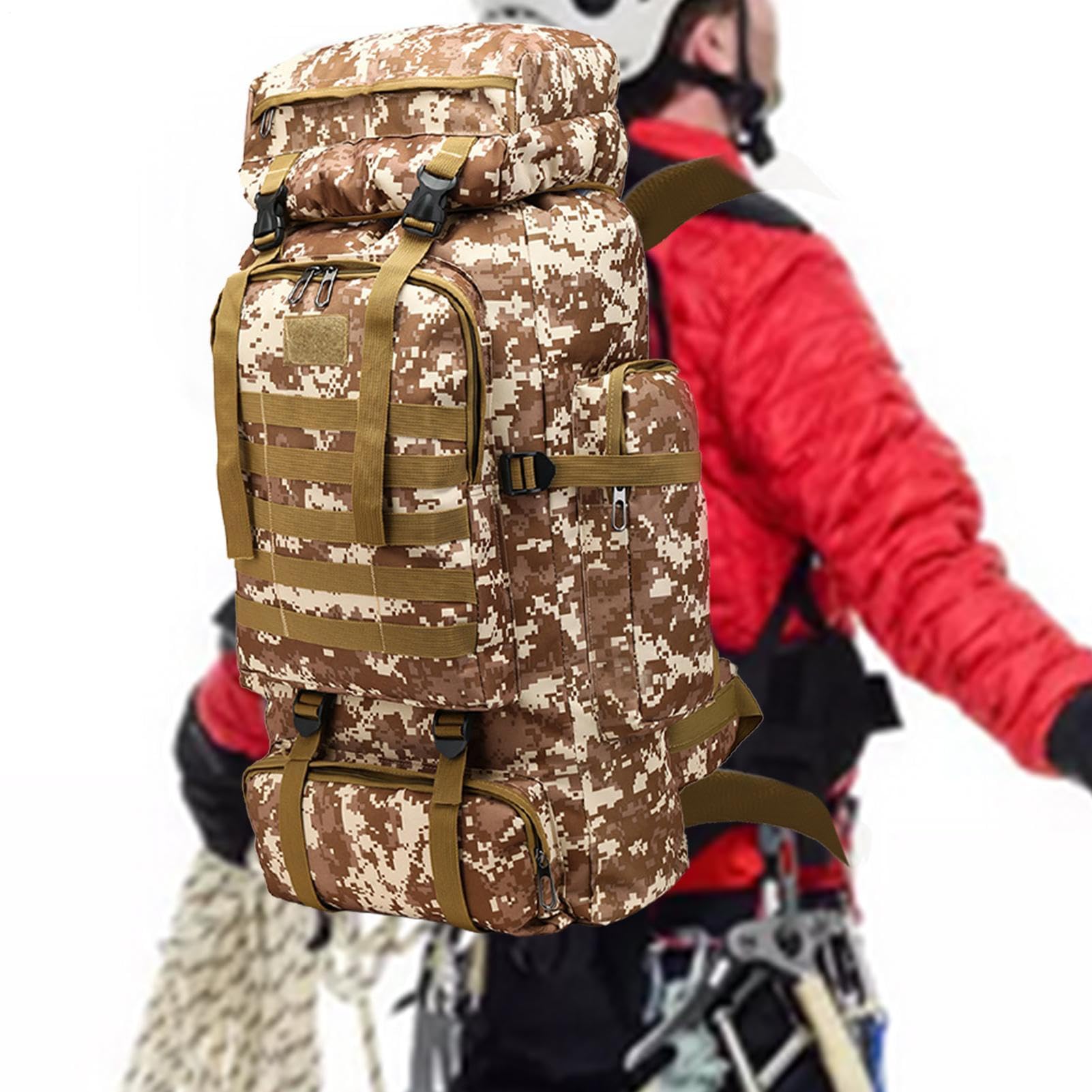 Sac à dos de grande capacité 80L étanche pour randonnée et alpinisme