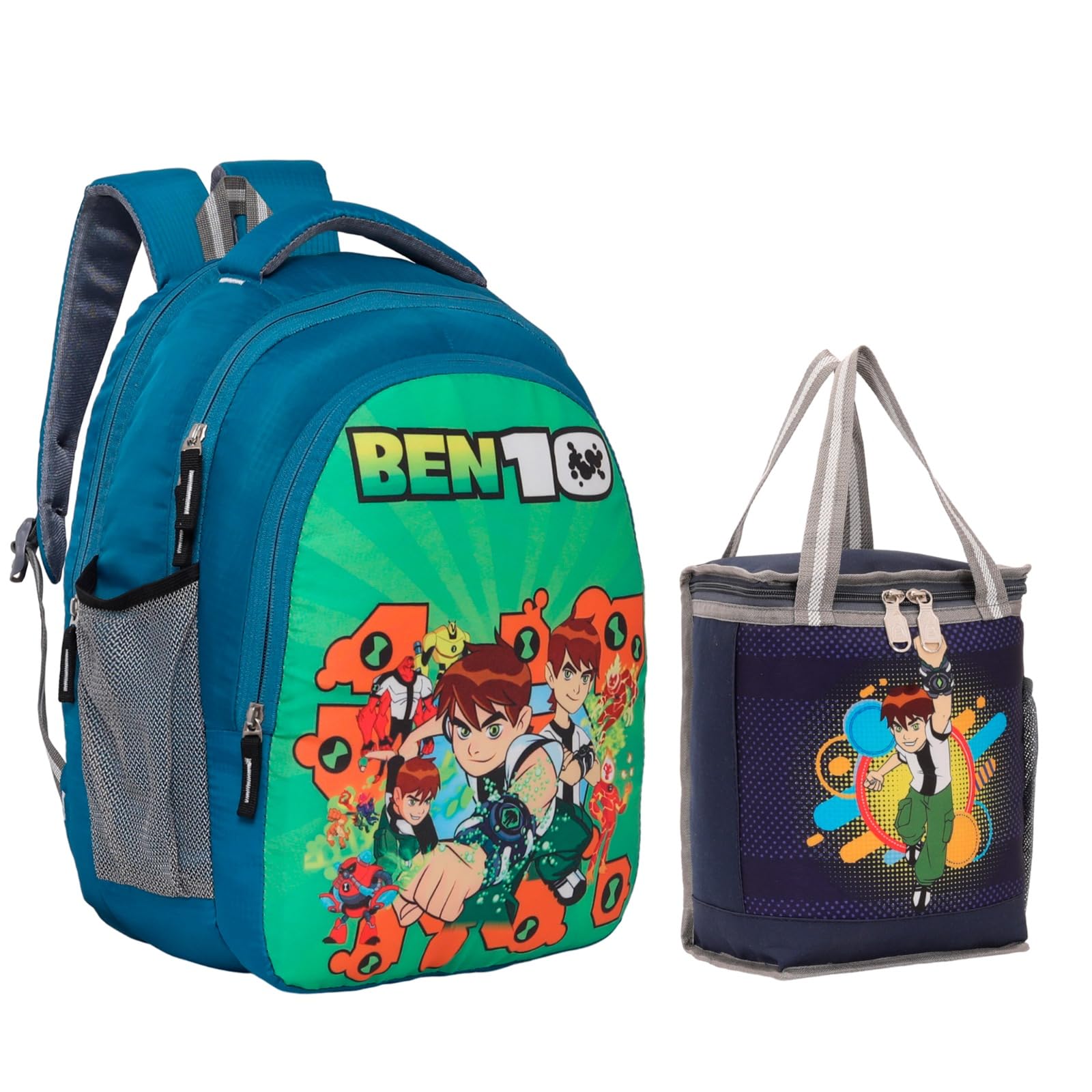 Combo pack of 2 spiderman School bag & Lunch bags Branded Tution Carry on Tote Nursery kids bag 1st to 5th std 30 L Backpack Tiffin bag-image-23