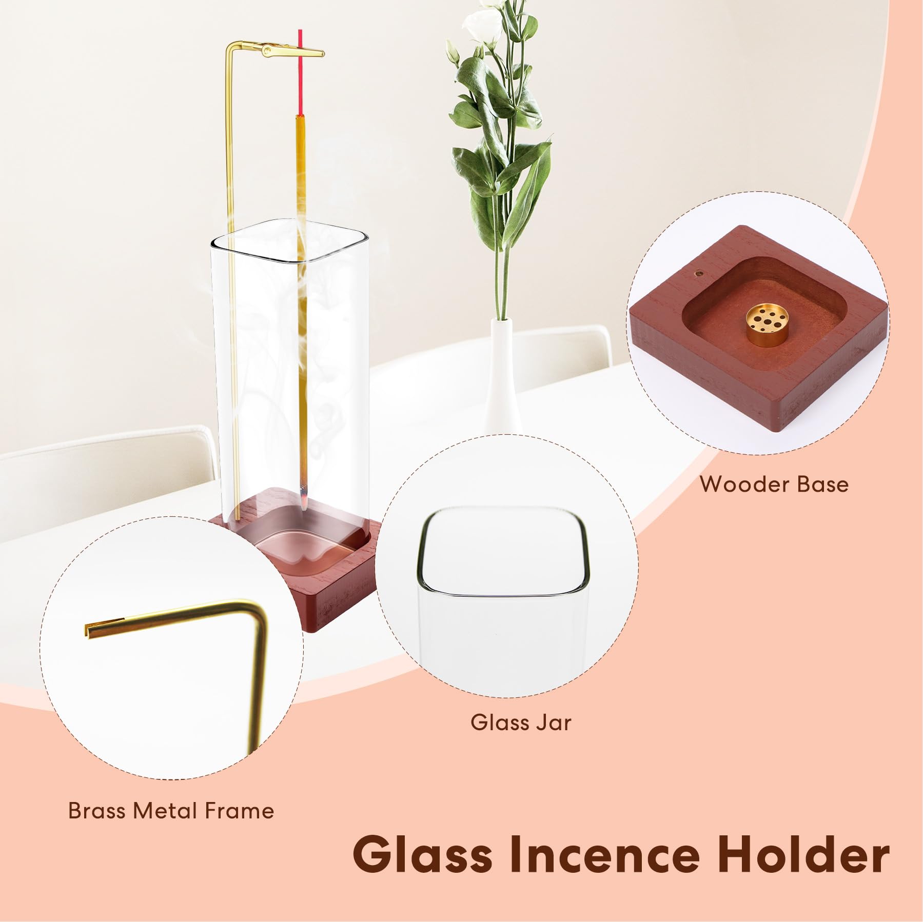 Amazon.com: 2 Pcs Glass Incense Holder for Sticks, Modern Incense