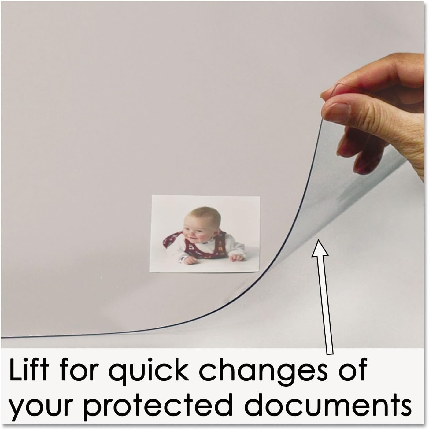 Artistic - KrystalView Desk Pad with Microban, Matte Finish, 36 x 20 - Clear