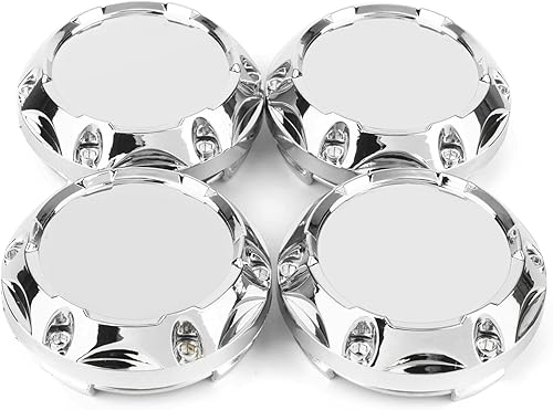 Juego de 4 tapas centrales de rueda de 2.52 pulgadas (2.520 in)2.244 in (2.2 pulgadas), base plateada para llantas #C-243 Mk5