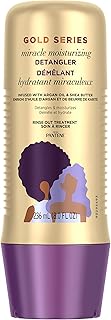 Pantene Gold Series Detangler Treatment for Curly and Coily Hair with Argan Oil and Shea Butter, 8 Fl Oz