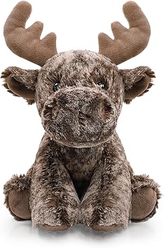 Deer Stuffed Animal Toy, Soft Huggable Deer Plush Toys for Kids, Cute Moose Animal Gift for Boys Girls and Toy for 1-3 Toddlers -8.5 Inch