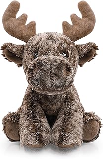 Deer Stuffed Animal Toy, Soft Huggable Deer Plush Toys for Kids, Cute Moose Animal Gift for Boys Girls and Toy for 1-3 Toddlers -8.5 Inch