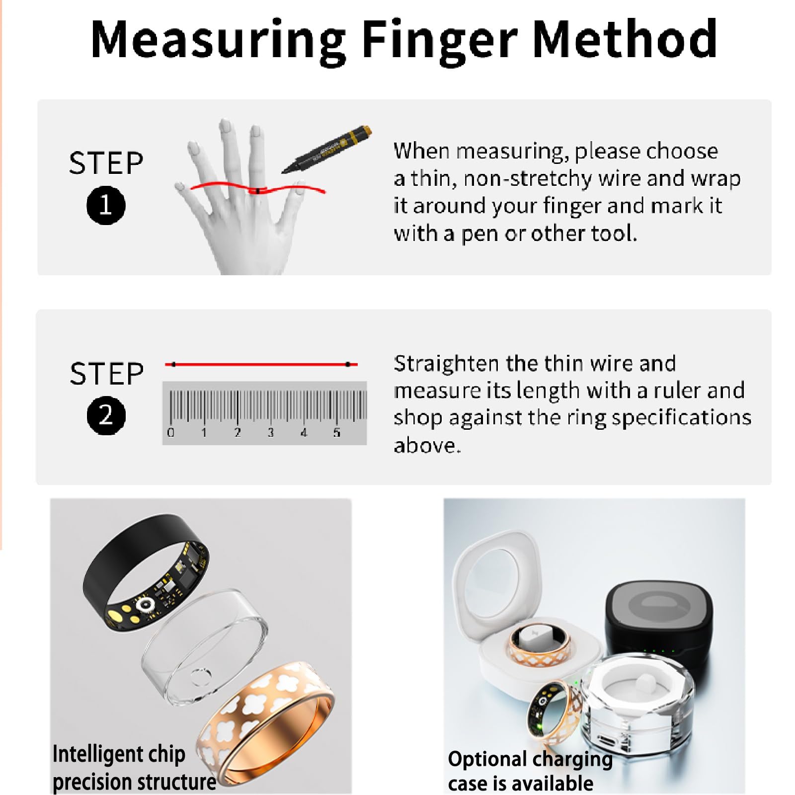 Activity Health Ring, Fitness Sleep Tracker, Tecnologia avanzata dei sensori, Anello Intelligente in Smalto for attività Sportive all'aperto(Gold,#10)