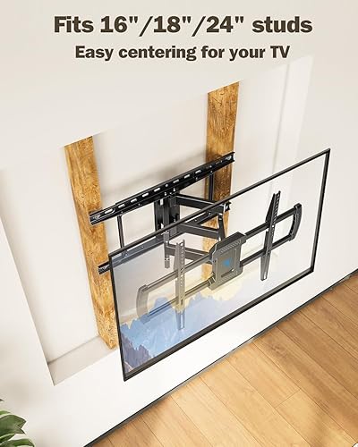 Miniatura 8 de Mounting Dream Soporte de pared para TV de movimiento completo con certificación UL para la mayoría de televisores de 42 a 84 pulgadas, soporte de