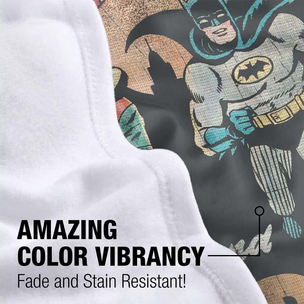 LOGOVISION Batman Classic TV Classic Duo Fleece Blanket 36" x 58",Classic Duo