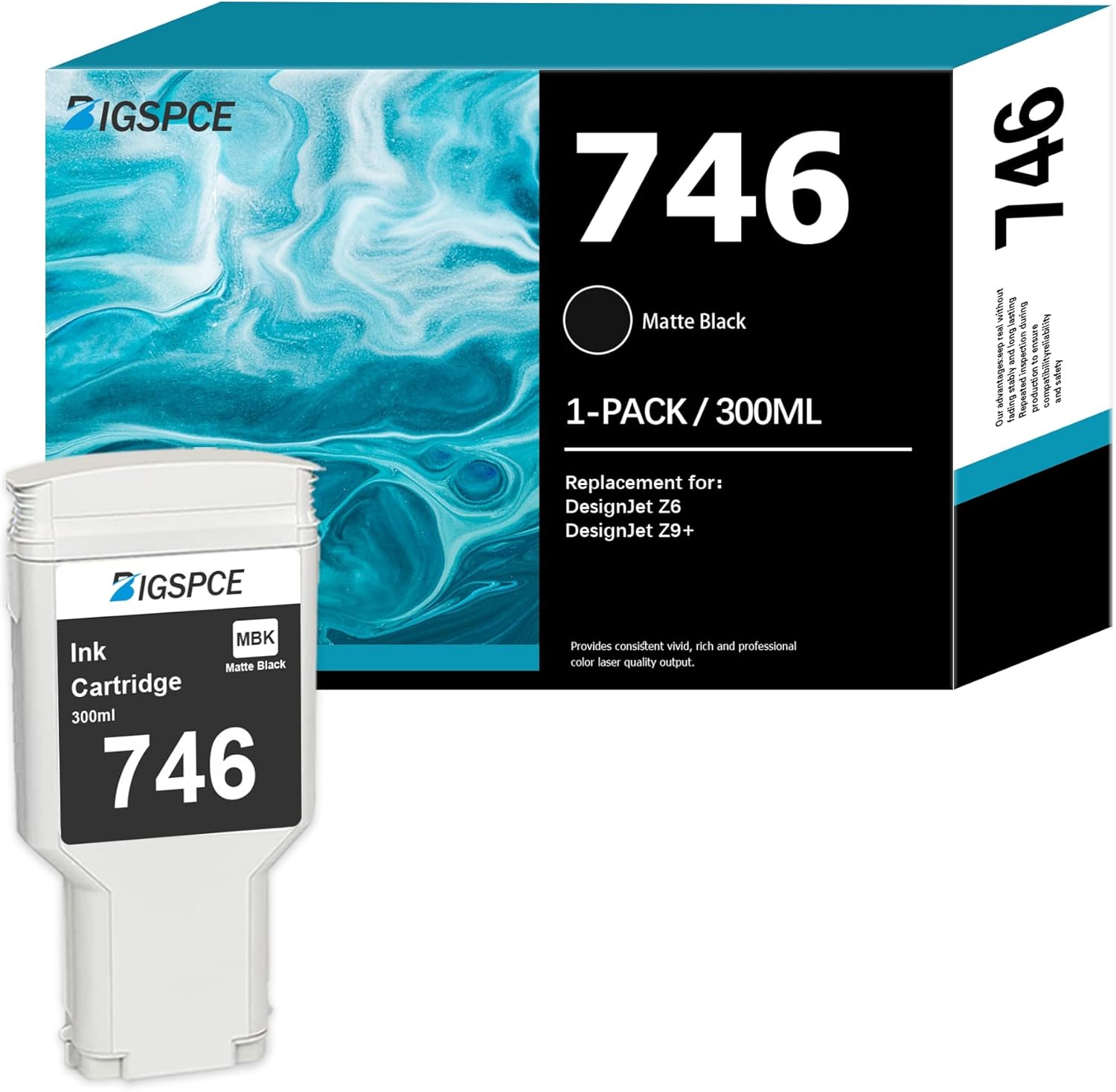 746 300ml Matte Black Ink Cartridges (1Pack) BIGSPC