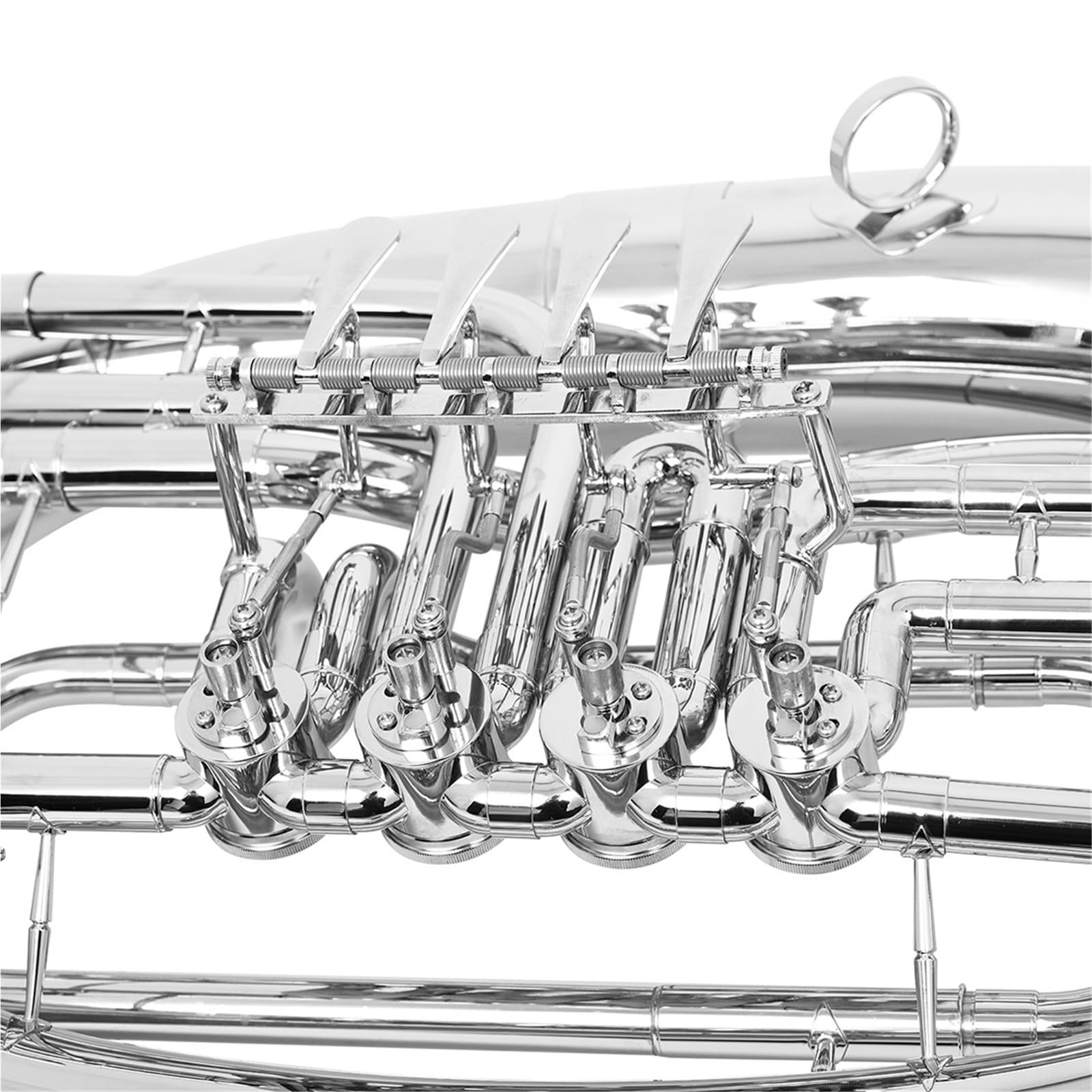 Eufonium Instrumenty Muzyczne Bb Tone Euphonium 4 Klawisze Niklowany Mosiądz Początkujący Dorośli Ćwiczą Grę Na Instrumencie Muzycznym