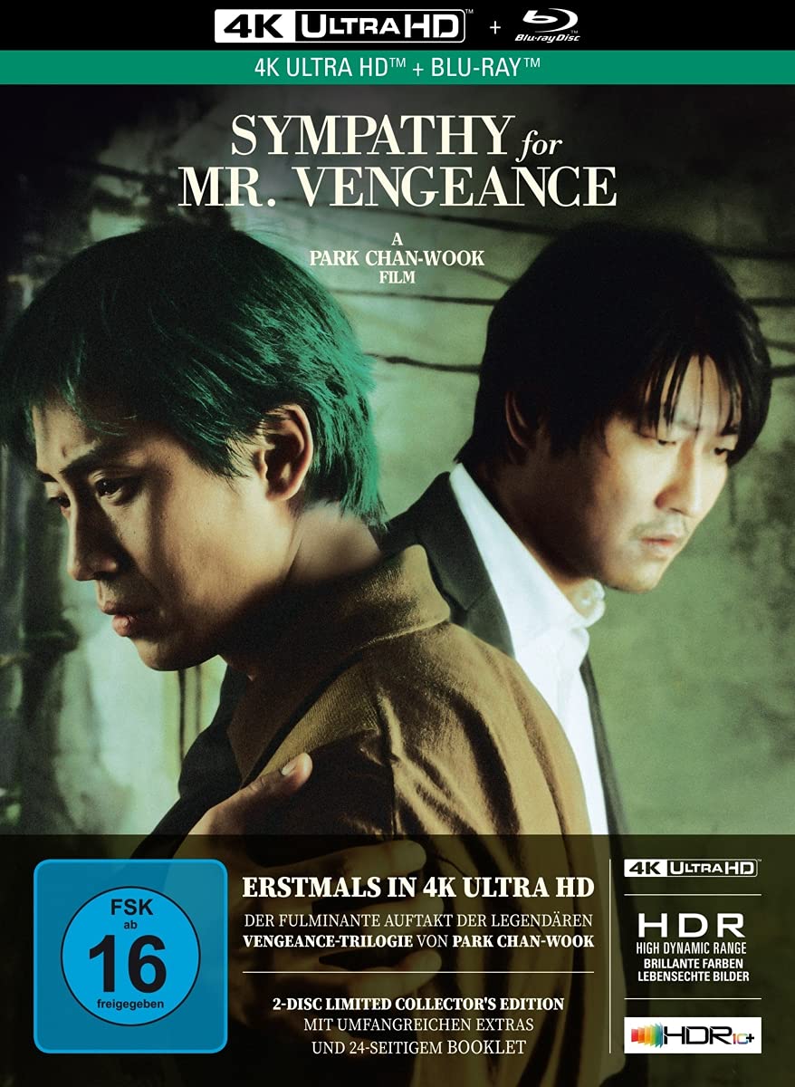 Sympathy for Mr. Vengeance 4K en Mediabook de Edición Limitada Coleccionista con Blu-Ray