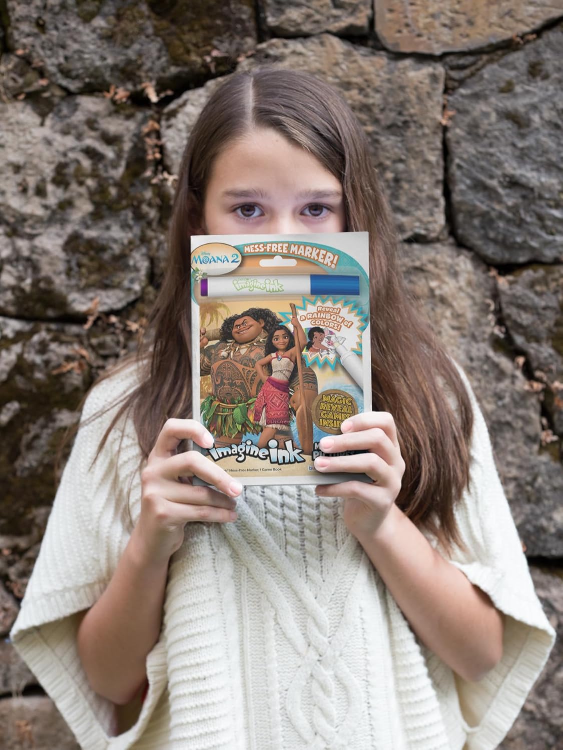 Bendon Moana 2 Imagine Ink | Moana Coloring Book with Mess Free Marker | Moana Activity Book | 16 Pages | Officially Licensed