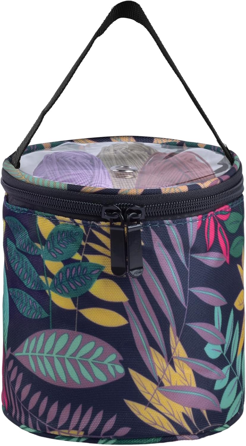 Bezavea Yarn Storage Bag, Knitting Bag for Wool Storage, Small Crochet
