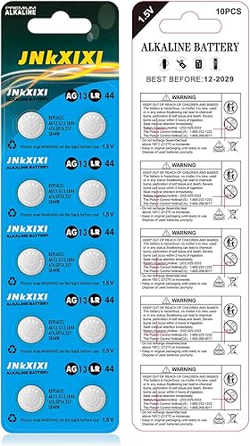 Miniatura 10 de JNKXIXI Paquete de 20 baterías LR44 Lr 44b L1154c AG13 SR44 A76 357 303 1154 1.5 voltios ornamento pilas botón moneda batería