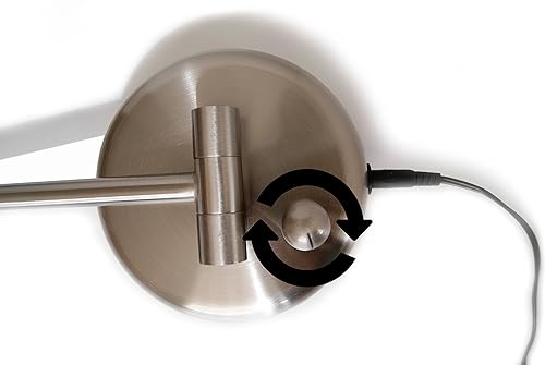 Miniatura 7 de Espejo de maquillaje con iluminación LED para montaje en pared, adaptador de CA, aumento 10x/1x, acabado de níquel satinado 8.6 pulgadas de