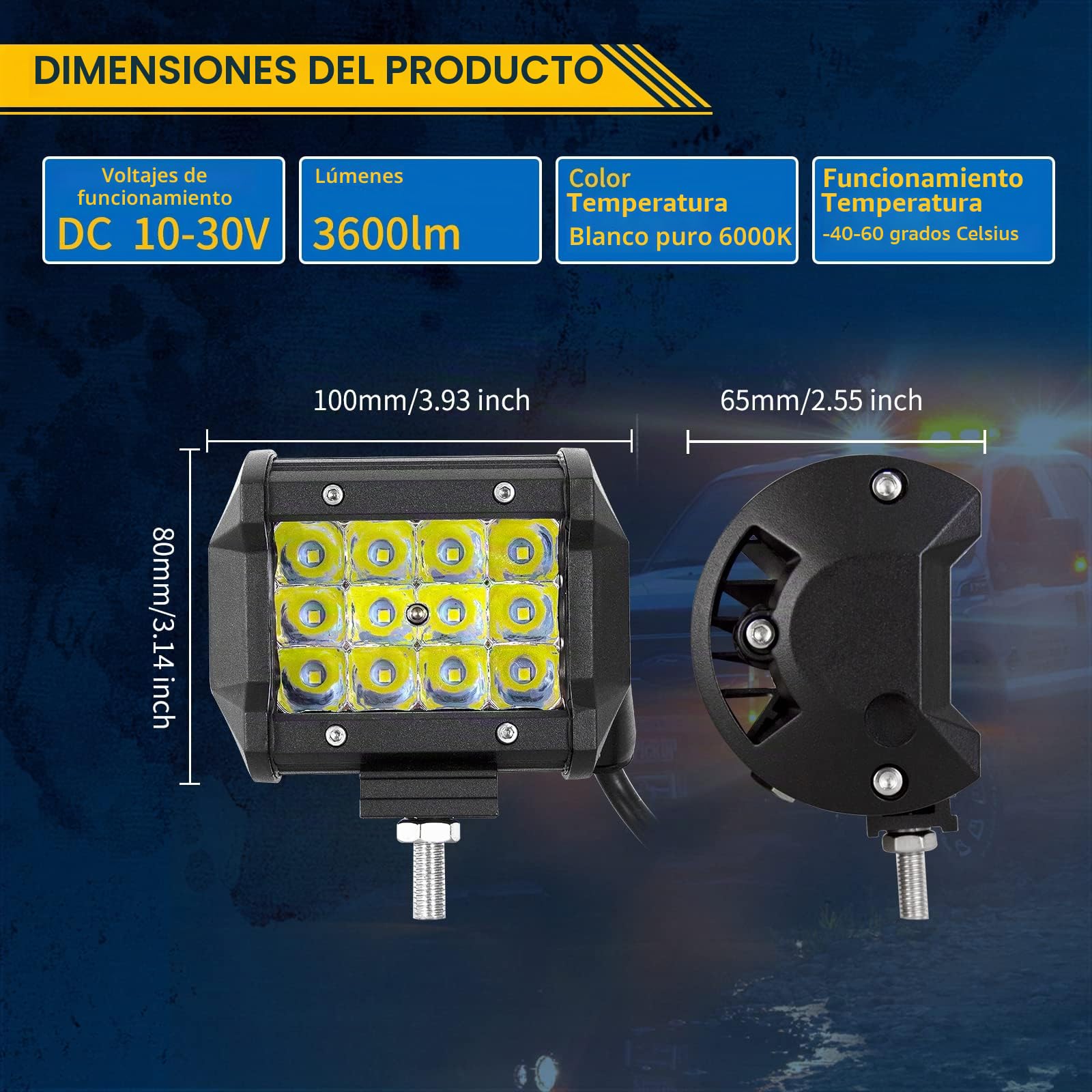 AUXTINGS 106 cm 540W 3 Filas Barra LED Offroad Barra de luz LED Curvo +10 cm LED Luces de trabajo Con 12V Cableado Haz Spot y Flood LED Luces de Trabajo para Tractor Coche Camión Barco 4x4 ATV,IP67