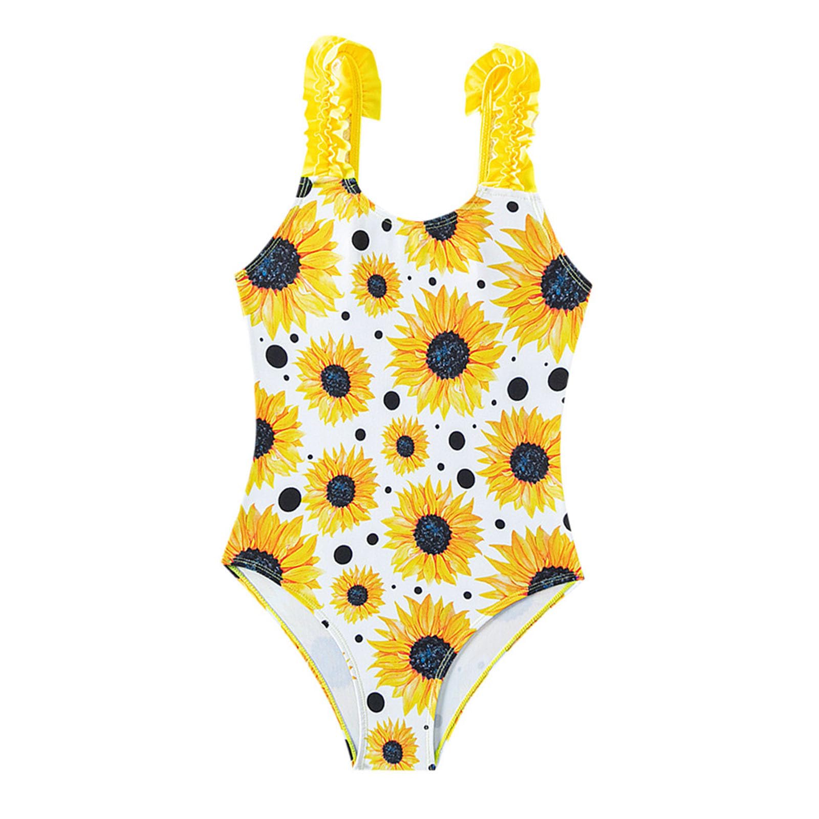 Wesaloes Conjunto Niña Bañadores Menstruales Niña Bañador Niña Bañador Niña Volante Bañador Niña Natacion Traje De Baño De Playa De 1 Pices para Niñas Y NiñOs Traje De Baño para Niños Pequeños