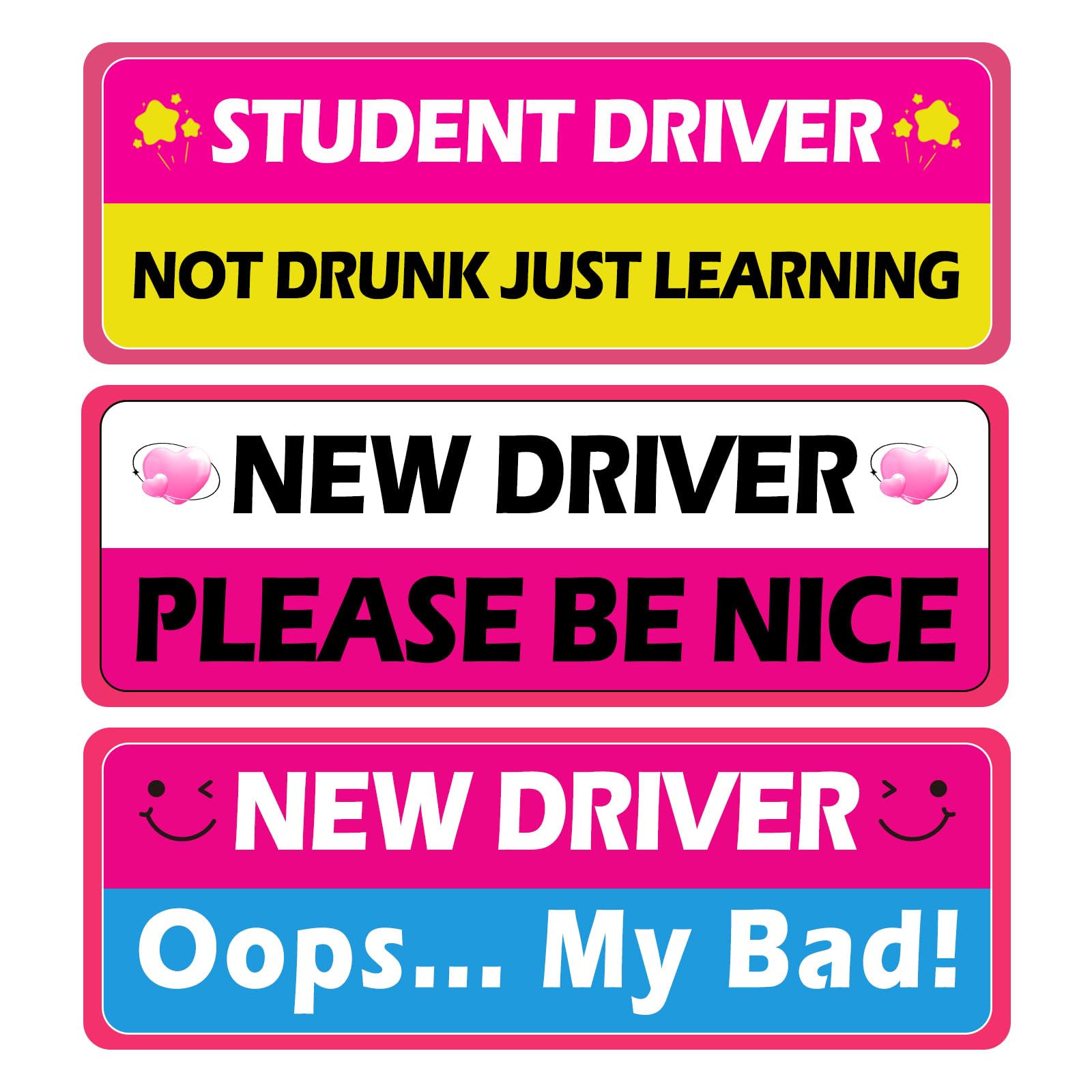 Lot De 3 Autocollants Roses Rouges Pour Voiture, Autocollants