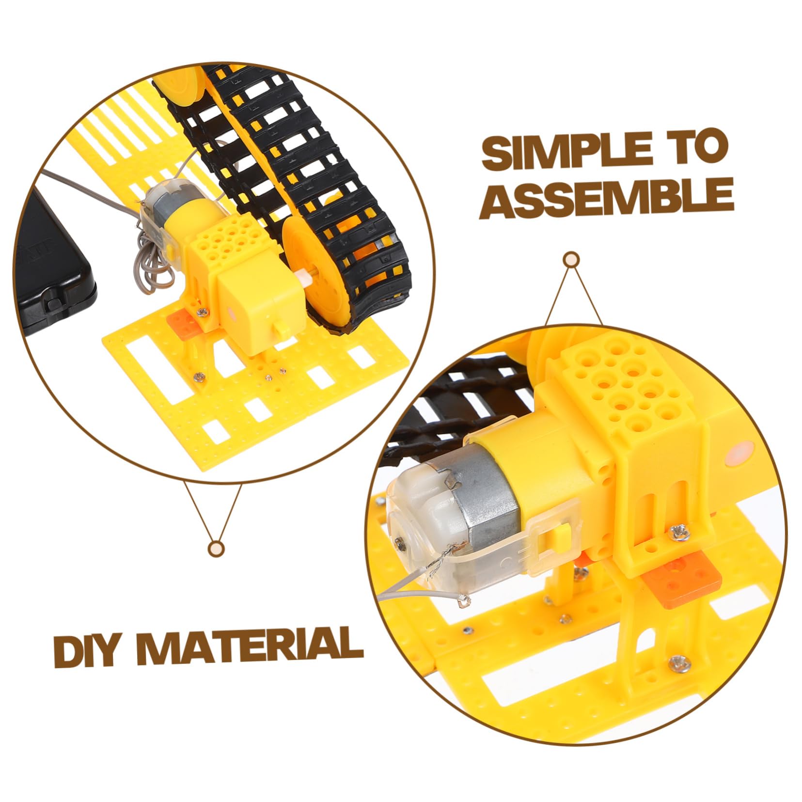 Inoomp Conveyor Model Making Kit Diy Assembly Toy Science Experiment Project Prop Educational Conveyor Belt Learning Tool with Screwdriver and Specification - Image 2