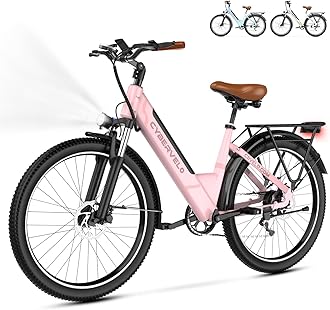 1000 Peak Electric Bike for Adults,up 80 Miles Removable Battery Ebike, 26" Electric E Bike with 7-Speed,Adult Electric Bicycles for Commute Beach Snow Womens/Man All Terrain
