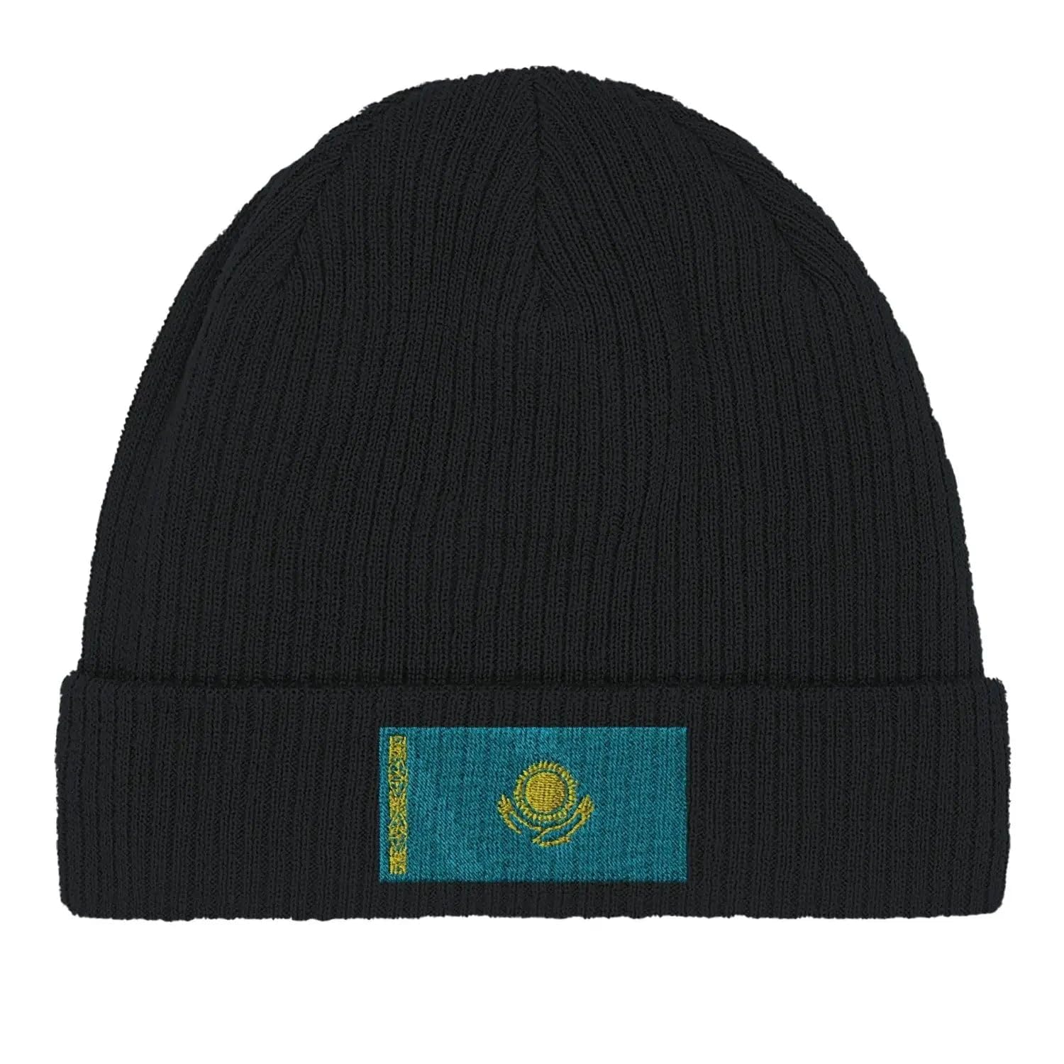 Bonnet en coton drapeau du Kazakhstan : accessoire de mode durable et finitions premium