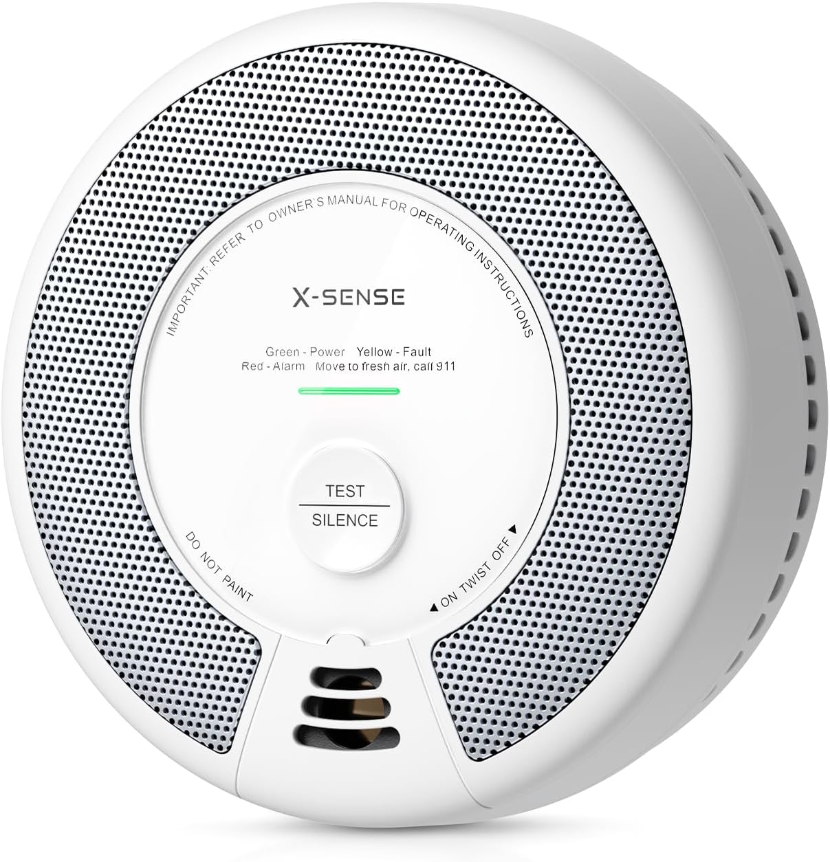 X-Sense Smoke Detector Carbon Monoxide Alarm Combo 10-Year Battery, UL 217 & UL 2034 Certified, Model SC06, 1-Pack