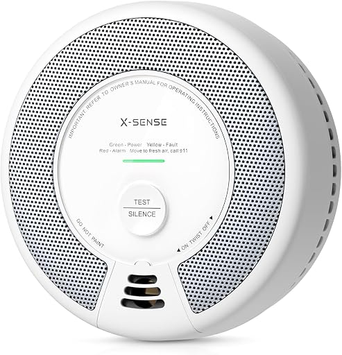 X-Sense Smoke & Carbon Monoxide Alarm, SC06, 1-Pack | 10-Year Sealed Battery (Not Hardwired), 2-in-1 smoke & CO detection, Easy Installation, UL 217 & UL 2034 Certified