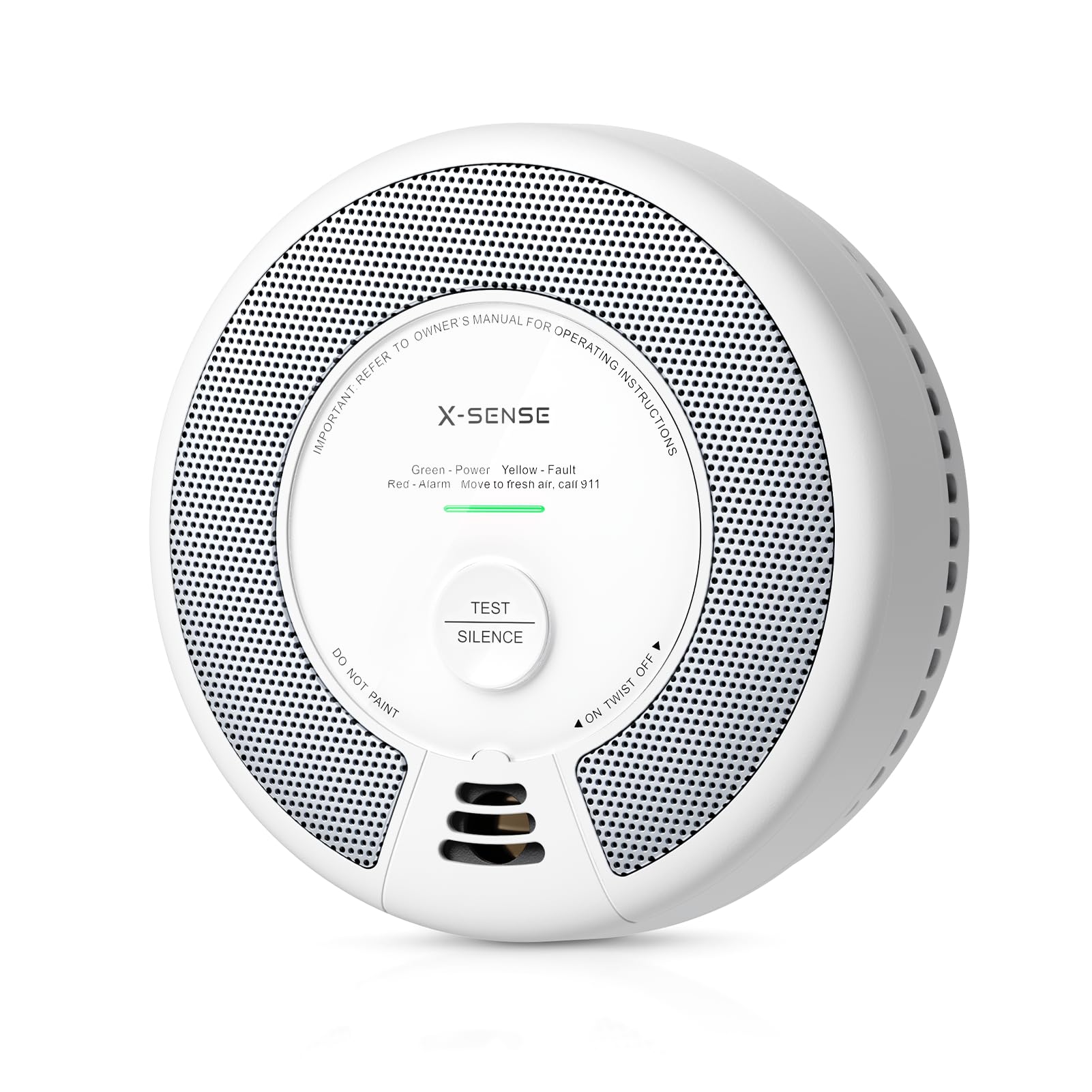 X-Sense Smoke Detector Carbon Monoxide Alarm Combo 10-Year Battery, UL 217 & UL 2034 Certified, Model SC06, 1-Pack