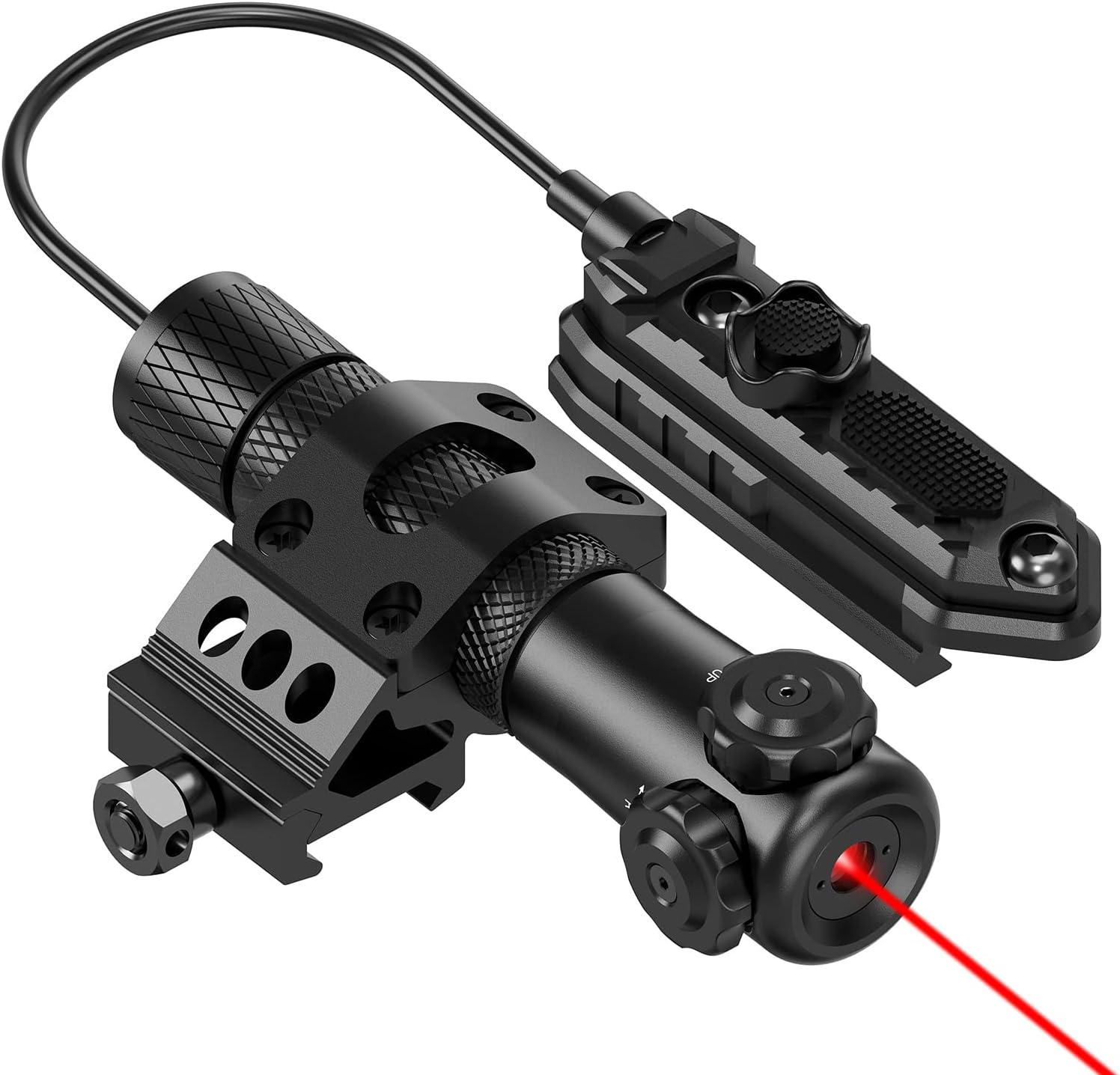 Feyachi Red/Green/Blue Laser Sight Tactical Dot Laser for Rifle with 20mm Picatinny Mount and Pressure Switch Included