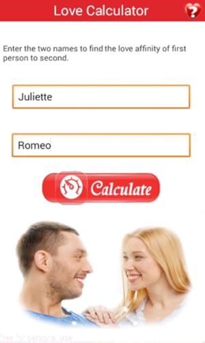 Love Calculator Game Test True Find Romantic Dating Tester Quiz Name Check match Meter Two Heart Det