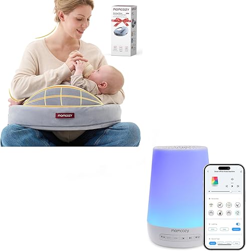Momcozy Almohada de lactancia y máquina de sonido para bebés
