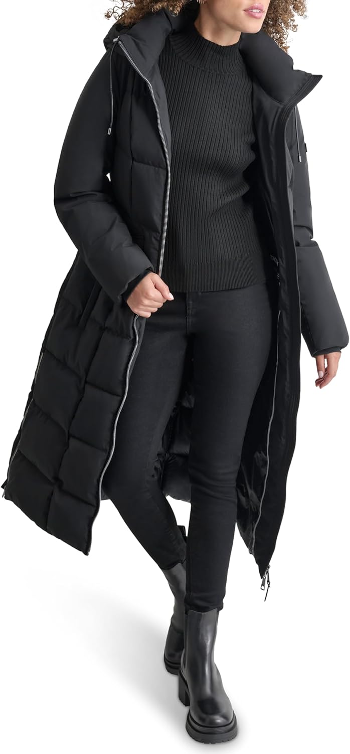 DKNY Women's Belted Maxi Puffer - Image 7