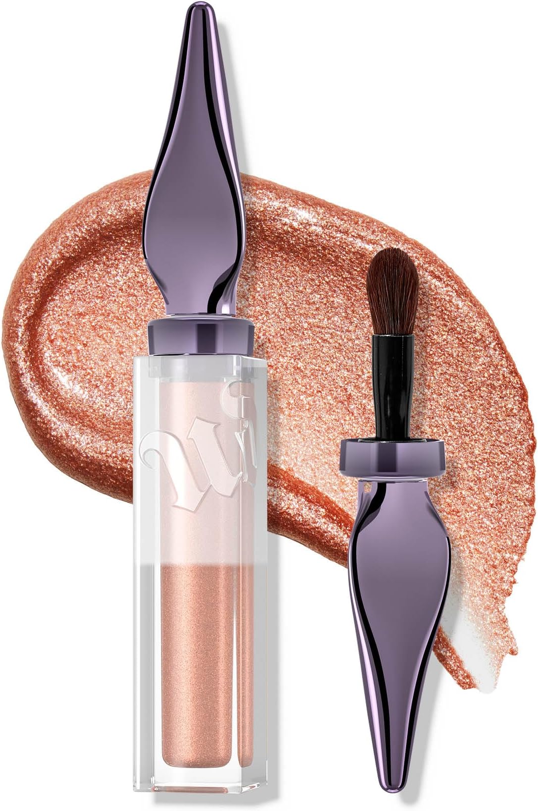 24/7 Glaze-On Liquid Eyeshadow, Crease-resistant, Glitter Eye Makeup with Built-in Brush, Smooth Application, Travel Makeup - 0.1 fl oz